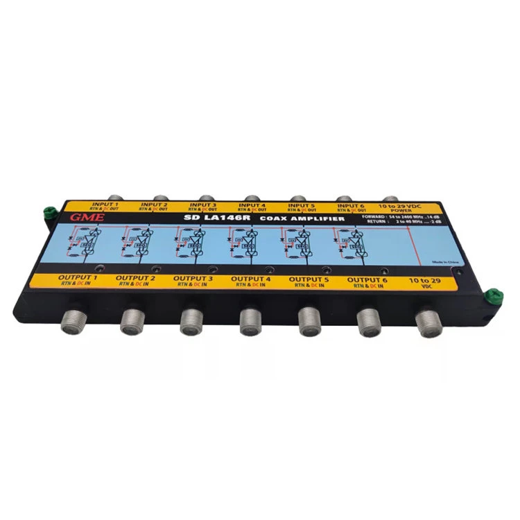6 Input Coax Amplifier With Return Path